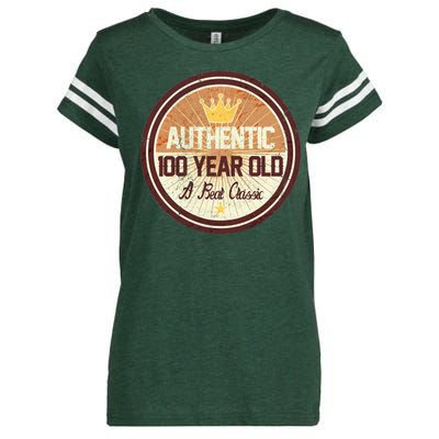 Authentic 100 Year Old Classic 100th Birthday Enza Ladies Jersey Football T-Shirt