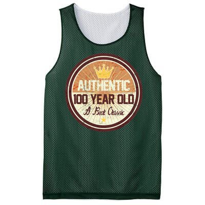 Authentic 100 Year Old Classic 100th Birthday Mesh Reversible Basketball Jersey Tank