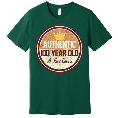 Authentic 100 Year Old Classic 100th Birthday Premium T-Shirt