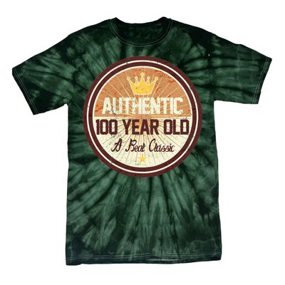 Authentic 100 Year Old Classic 100th Birthday Tie-Dye T-Shirt