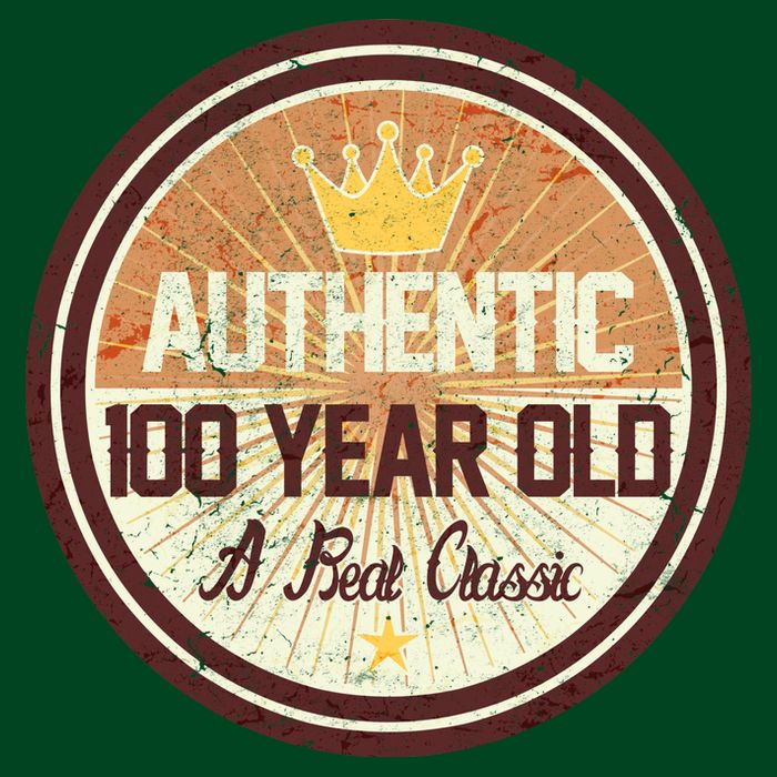 Authentic 100 Year Old Classic 100th Birthday Womens T-Shirt