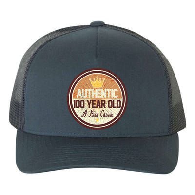 Authentic 100 Year Old Classic 100th Birthday Yupoong Adult 5-Panel Trucker Hat