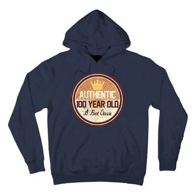 Authentic 100 Year Old Classic 100th Birthday Tall Hoodie