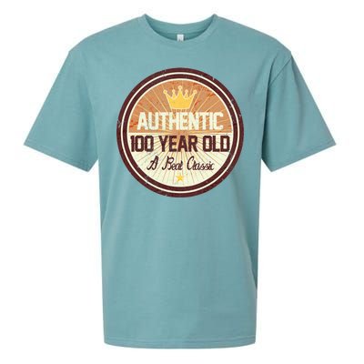 Authentic 100 Year Old Classic 100th Birthday Sueded Cloud Jersey T-Shirt