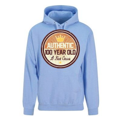 Authentic 100 Year Old Classic 100th Birthday Unisex Surf Hoodie