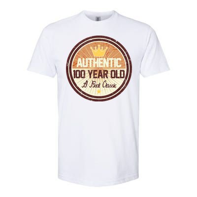 Authentic 100 Year Old Classic 100th Birthday Softstyle CVC T-Shirt