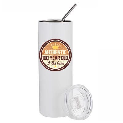 Authentic 100 Year Old Classic 100th Birthday Stainless Steel Tumbler