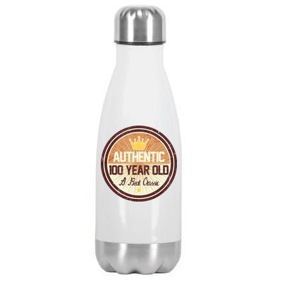 Authentic 100 Year Old Classic 100th Birthday Stainless Steel Insulated Water Bottle