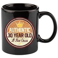 Authentic 30 Year Old Classic 30th Birthday 11oz C Handle Ceramic Mug