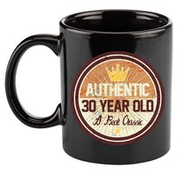 Authentic 30 Year Old Classic 30th Birthday 11oz C Handle Ceramic Mug