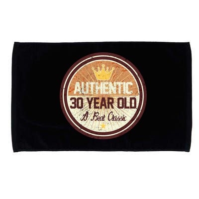 Authentic 30 Year Old Classic 30th Birthday Microfiber Hand Towel