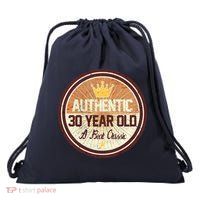 Authentic 30 Year Old Classic 30th Birthday Drawstring Bag