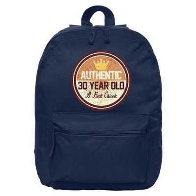 Authentic 30 Year Old Classic 30th Birthday 16 in Basic Backpack