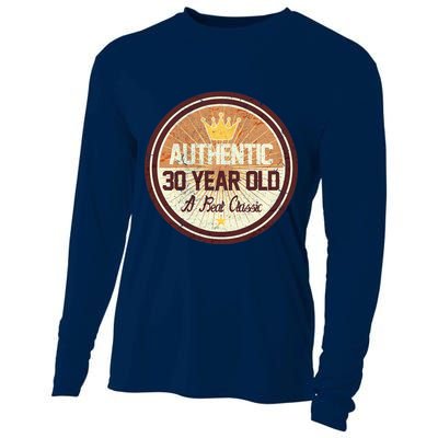Authentic 30 Year Old Classic 30th Birthday Cooling Performance Long Sleeve Crew