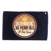 Authentic 30 Year Old Classic 30th Birthday Grommeted Golf Towel