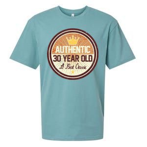 Authentic 30 Year Old Classic 30th Birthday Sueded Cloud Jersey T-Shirt