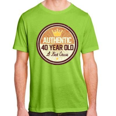 Authentic 40 Year Old Classic 40th Birthday Adult ChromaSoft Performance T-Shirt