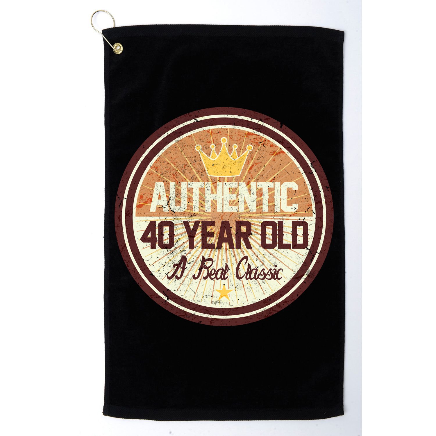Authentic 40 Year Old Classic 40th Birthday Golf Towel