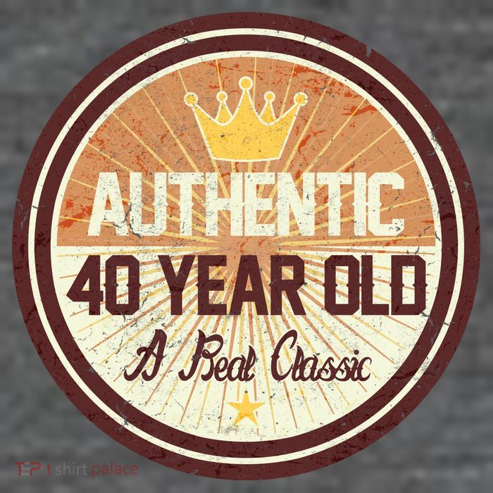 Authentic 40 Year Old Classic 40th Birthday 7 Panel Mesh Trucker Snapback Hat