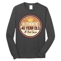 Authentic 40 Year Old Classic 40th Birthday Long Sleeve Shirt