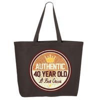 Authentic 40 Year Old Classic 40th Birthday 25L Jumbo Tote