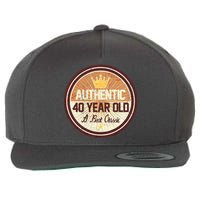 Authentic 40 Year Old Classic 40th Birthday Wool Snapback Cap