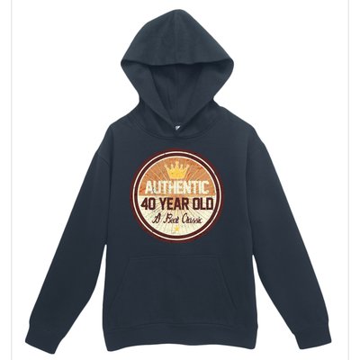 Authentic 40 Year Old Classic 40th Birthday Urban Pullover Hoodie