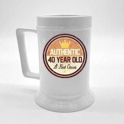 Authentic 40 Year Old Classic 40th Birthday Beer Stein