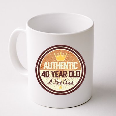 Authentic 40 Year Old Classic 40th Birthday Coffee Mug