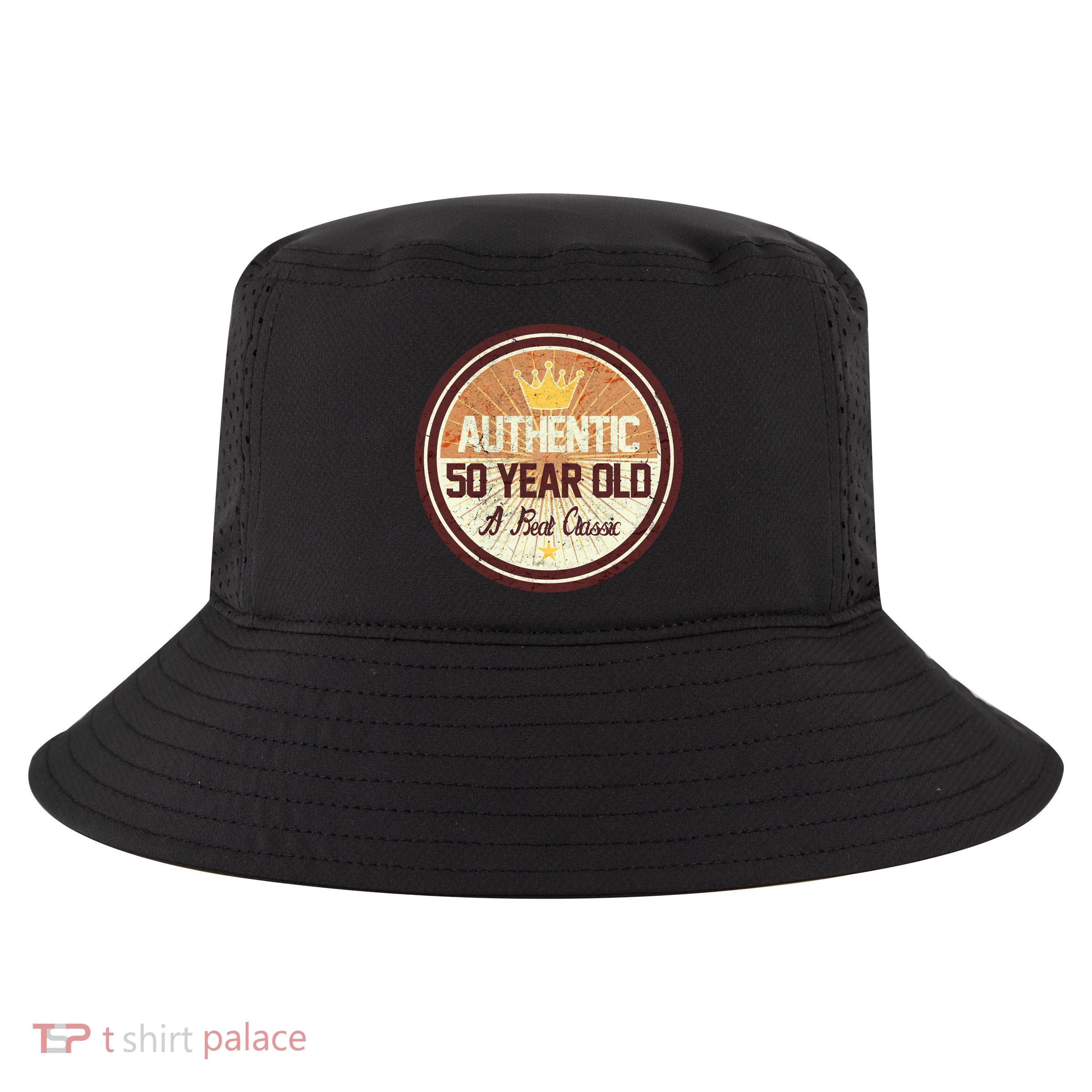 Authentic 50 Year Old Classic 50th Birthday Cool Comfort Performance Bucket Hat