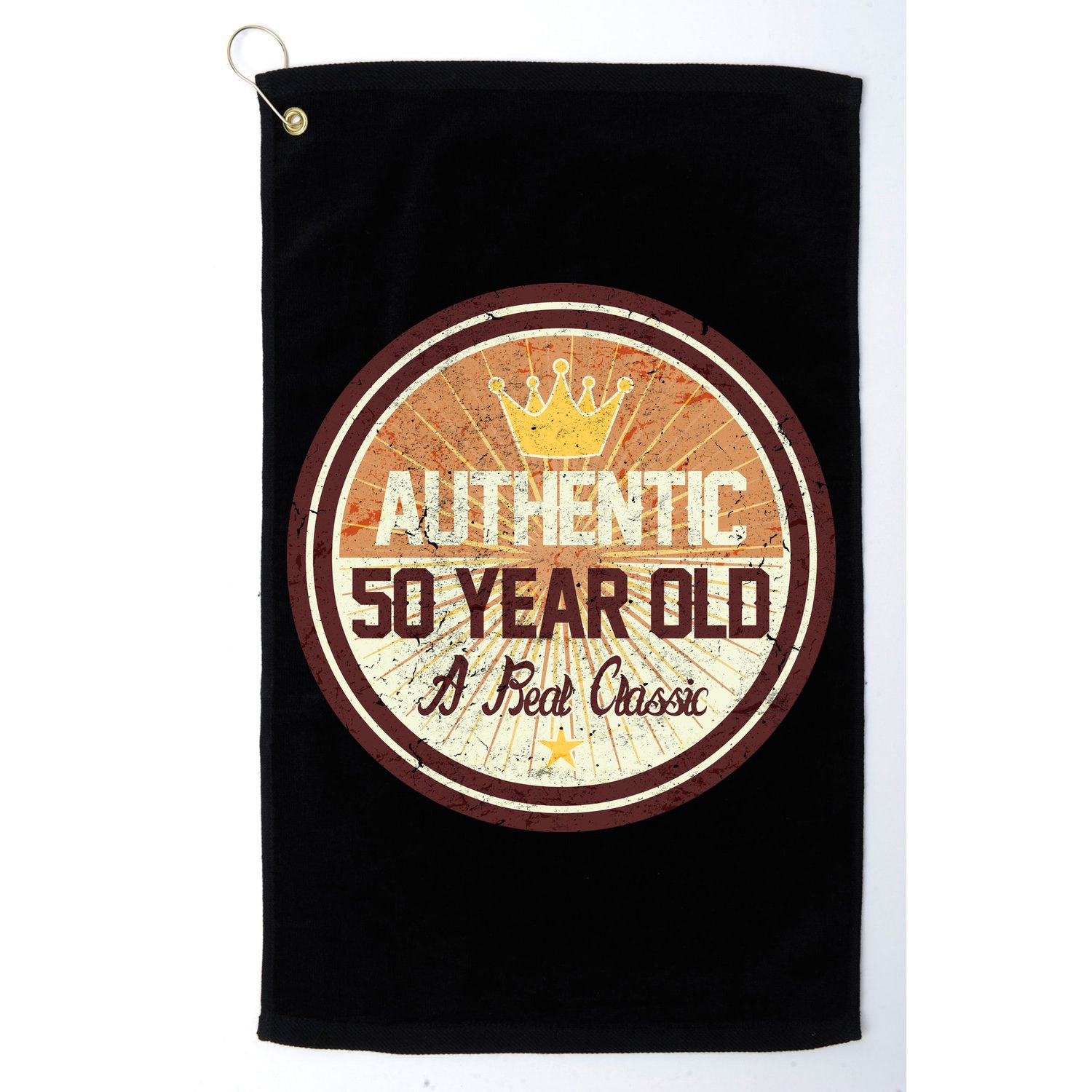 Authentic 50 Year Old Classic 50th Birthday Golf Towel