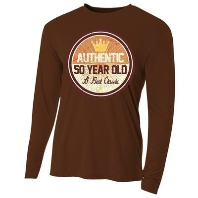 Authentic 50 Year Old Classic 50th Birthday Cooling Performance Long Sleeve Crew