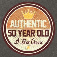 Authentic 50 Year Old Classic 50th Birthday Cotton Canvas Backpack