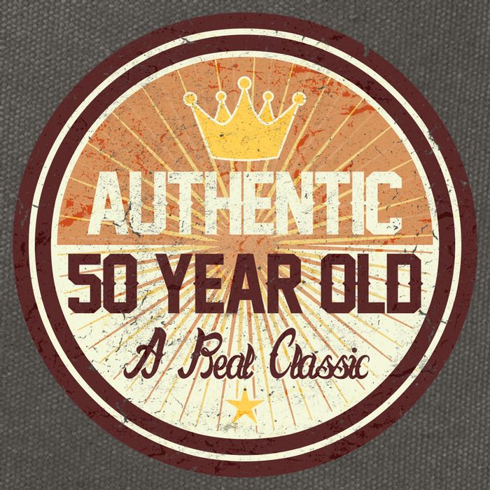 Authentic 50 Year Old Classic 50th Birthday Cotton Canvas Backpack