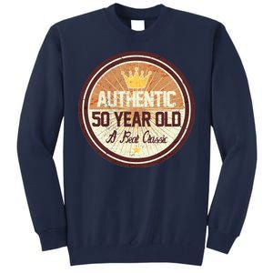 Authentic 50 Year Old Classic 50th Birthday Tall Sweatshirt