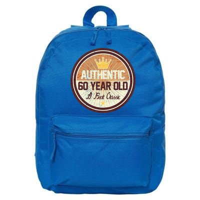 Authentic 60 Year Old Classic 60th Birthday 16 in Basic Backpack