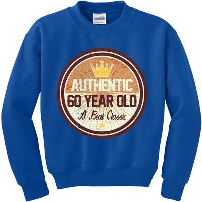 Authentic 60 Year Old Classic 60th Birthday Kids Sweatshirt