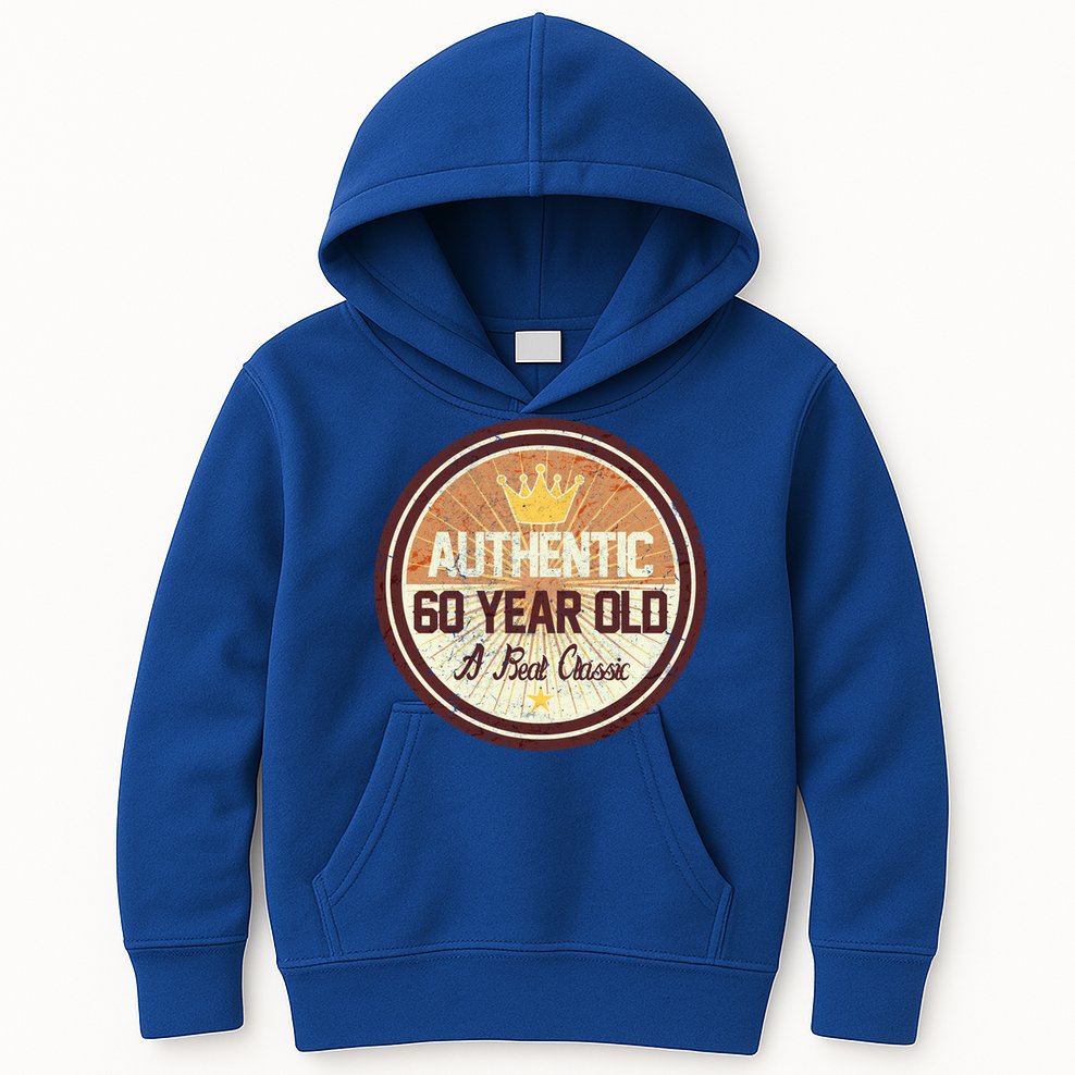 Authentic 60 Year Old Classic 60th Birthday Kids Hoodie