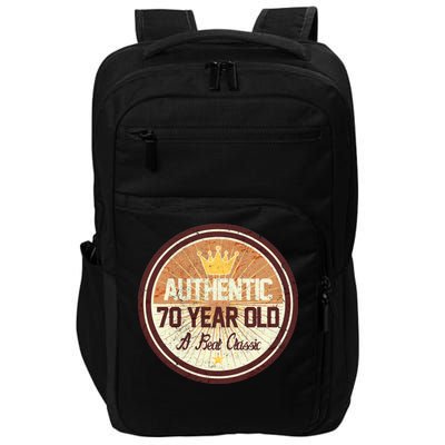 Authentic 70 Year Old Classic 70th Birthday Impact Tech Backpack