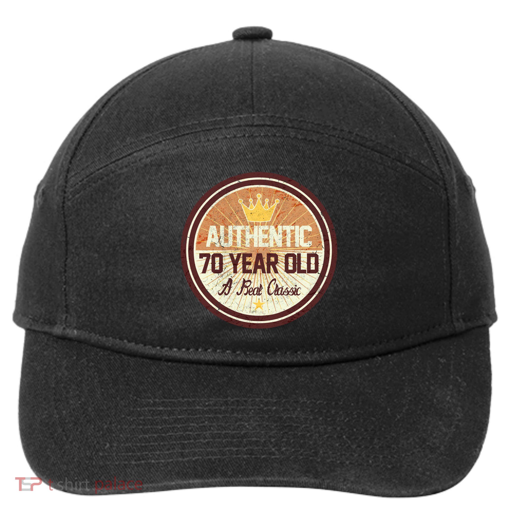 Authentic 70 Year Old Classic 70th Birthday 7-Panel Snapback Hat