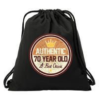 Authentic 70 Year Old Classic 70th Birthday Drawstring Bag