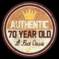 Authentic 70 Year Old Classic 70th Birthday Drawstring Bag