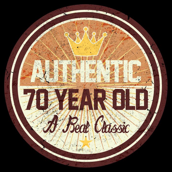 Authentic 70 Year Old Classic 70th Birthday Drawstring Bag