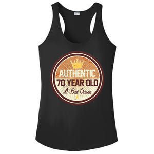 Authentic 70 Year Old Classic 70th Birthday Ladies PosiCharge Competitor Racerback Tank