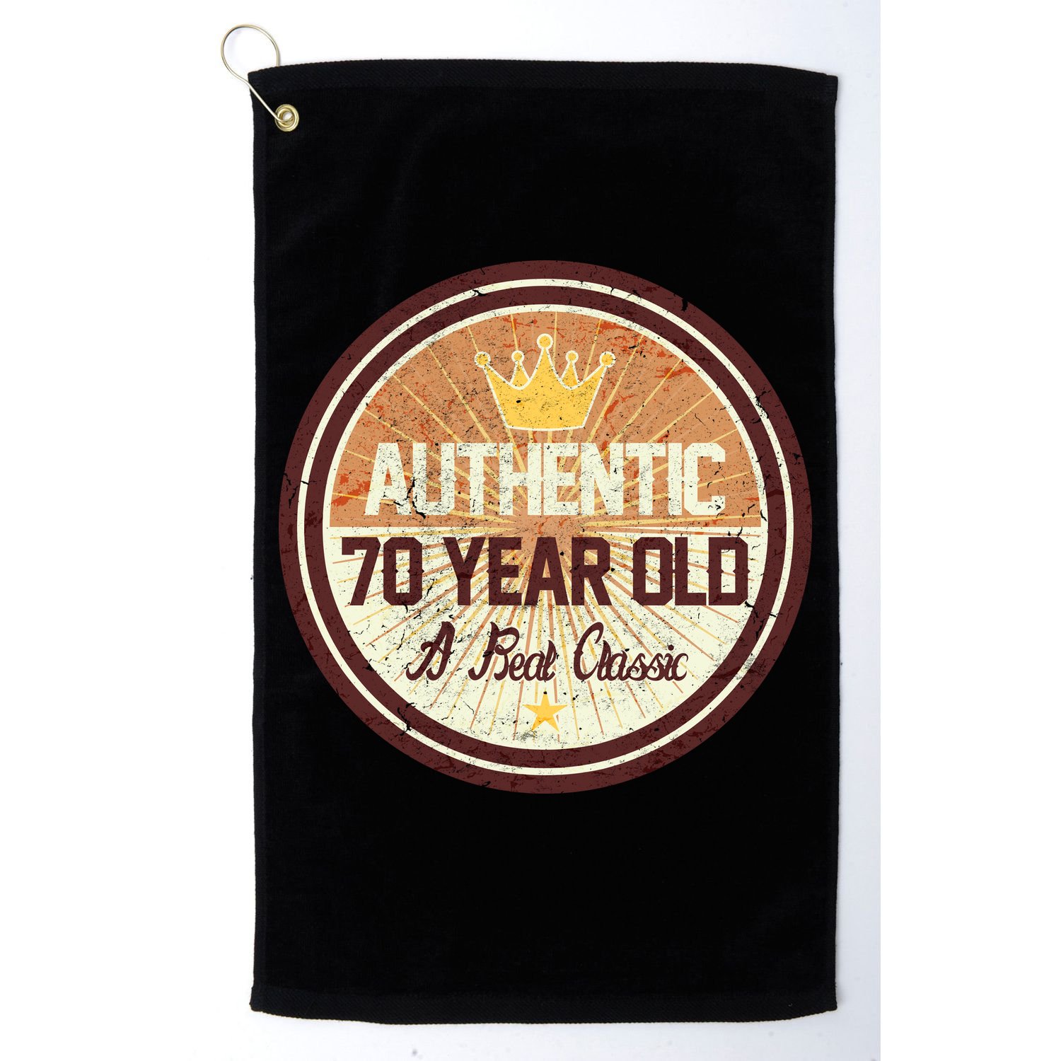 Authentic 70 Year Old Classic 70th Birthday Golf Towel