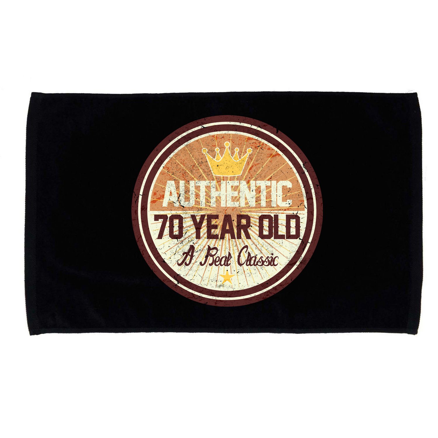 Authentic 70 Year Old Classic 70th Birthday Microfiber Hand Towel
