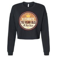 Authentic 70 Year Old Classic 70th Birthday Cropped Pullover Crew