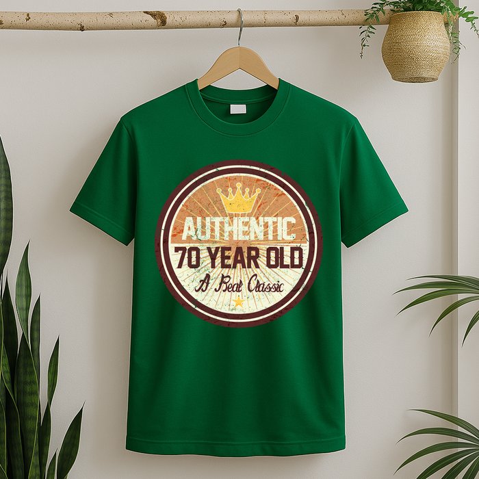 Authentic 70 Year Old Classic 70th Birthday T-Shirt