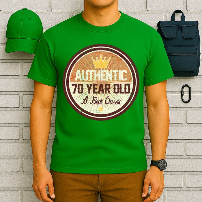 Authentic 70 Year Old Classic 70th Birthday T-Shirt