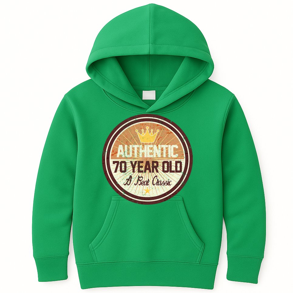 Authentic 70 Year Old Classic 70th Birthday Kids Hoodie
